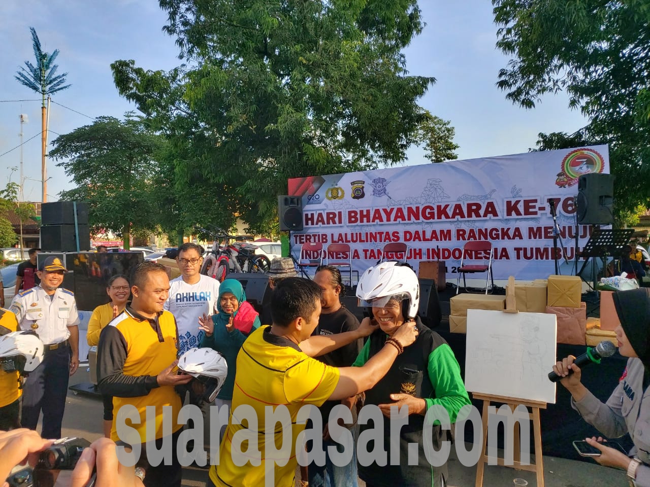 Jasa Raharja Ikut Menyemarakkan Hari Ulang Tahun Bhayangkara ke-76 Polres Sleman