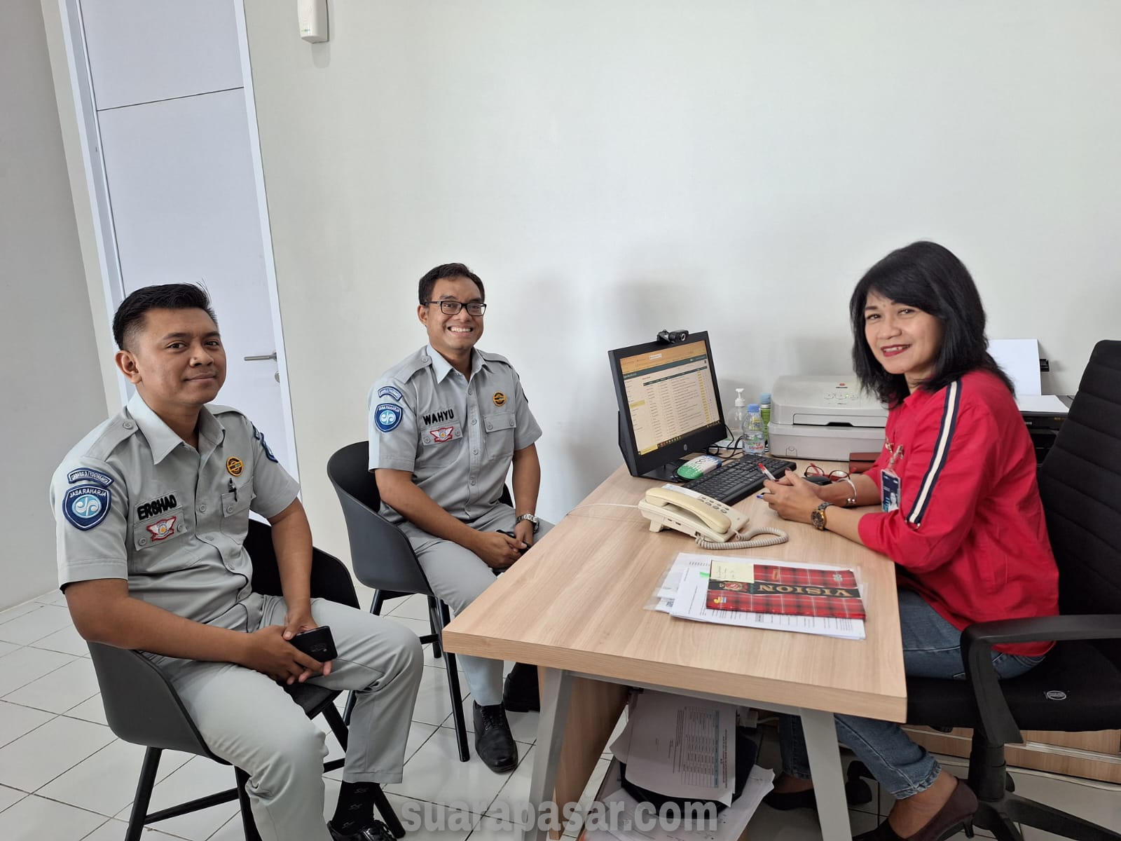 Jasa Raharja Samsat Kulon Progo Melaksanakan Koordinasi ke Bank BRI Cabang Wates