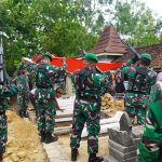 Kodim 0731/Kulon Progo Laksanakan Upacara Pemakaman Secara Militer Almarhum Veteran PKRI Pur H. Ali Soebiyakto