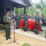 Kodim 0731/Kulon Progo Laksanakan Upacara Pemakaman Secara Militer Almarhum Mayor (Pur) Suparyanto