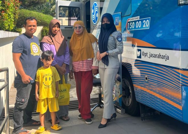 Jasa Raharja Cabang Yogyakarta Melaksanakan Kegiatan Pemeriksaan Kesehatan Gratis di Samsat Sleman
