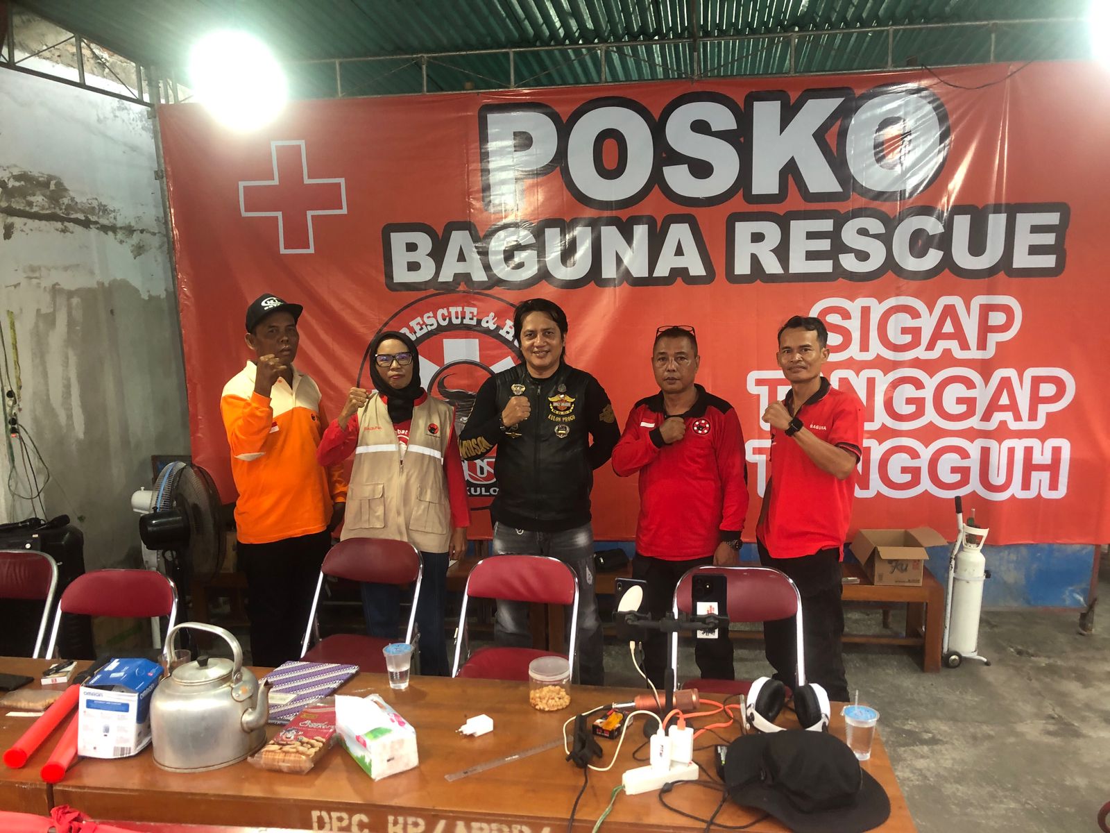 BAGUNA PDI Perjuangan Kulon Progo Siagakan Posko Mudik Lebaran Di Milir Pengasih